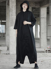 Loose Simple Black Harem Pants